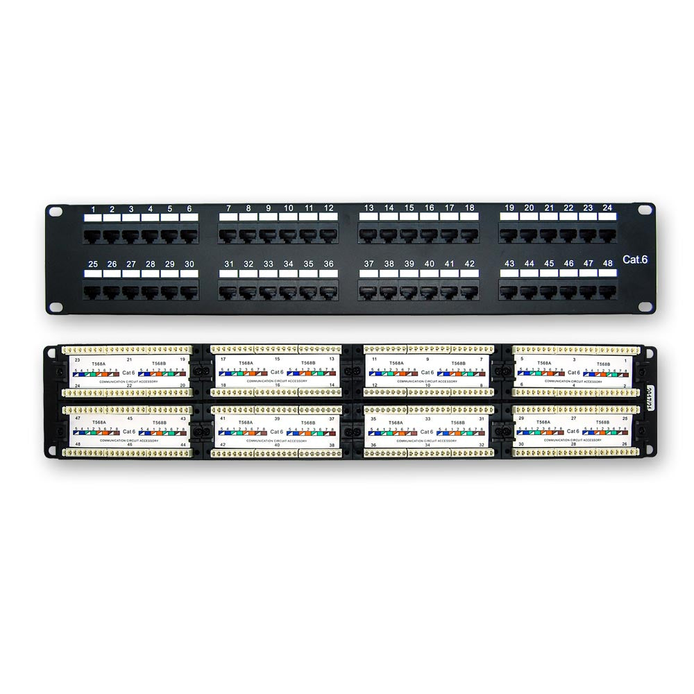 CAT6 110 Type Patch Panel Rackmount CAT6 110 Type Patch Panel Rackmount